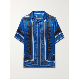 오프화이트 OFF-WHITE Camp-Collar Printed Satin-Twill Shirt 1647597321251608