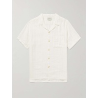 OLIVER SPENCER Havana Camp-Collar Striped Linen Shirt 1647597307683191