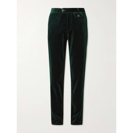 OLIVER SPENCER Fishtail Slim-Fit Cotton-Velvet Suit Trousers 29419655931830010