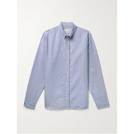 OLIVER SPENCER Brook Button-Down Collar Birdseye Organic Cotton Shirt 1647597327819524