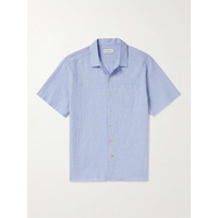 OLIVER SPENCER Riviera Cotton-Blend Seersucker Shirt 1647597327819531