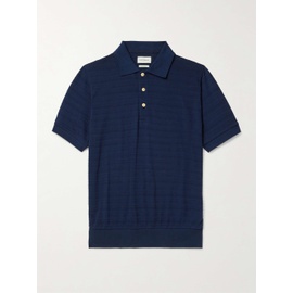 OLIVER SPENCER Glendale Ribbed-Knit Polo Shirt 1647597338769212