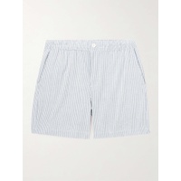 ONIA Straight-Leg Striped Stretch-Cotton Seersucker Shorts 1647597316414909