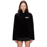 OPEN YY Black Embroidered Turtleneck 232731F099007