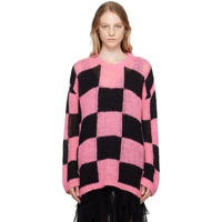 OPEN YY SSENSE Exclusive Pink Checker Board Sweater 232731F096007