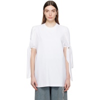 OPEN YY White Knotted T-Shirt 241731F110001