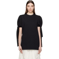 OPEN YY Black Knotted T-Shirt 241731F110002