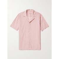 ORLEBAR BROWN Maitan Camp-Collar Striped Cotton Shirt 1647597307746462