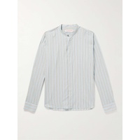 ORLEBAR BROWN Dekker Grandad-Collar Striped Cotton Shirt 1647597307746444