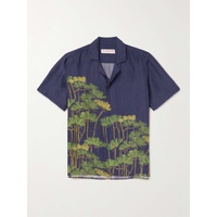 ORLEBAR BROWN Maitain Fantasy Camp-Collar Floral-Print Linen-Blend Shirt 1647597313838132