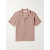 ORLEBAR BROWN Maitan Camp-Collar Linen Shirt 1647597323967829