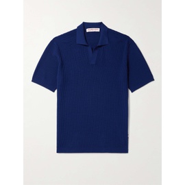 ORLEBAR BROWN Roddy Waffle-Knit Polo Shirt 1647597323971935