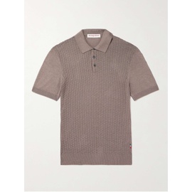 ORLEBAR BROWN Burnham Woven Silk and Cotton-Blend Polo Shirt 1647597323812597