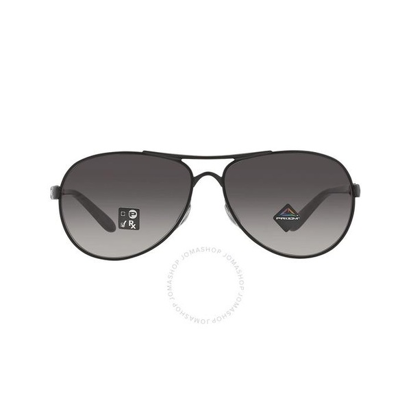 오클리 오클리 Oakley Feedback Prizm Grey Gradient Aviator Ladies Sunglasses OO4079 407945 59