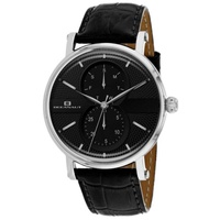 Oceanaut MEN'S Lexington Leather Black Dial Watch OC0345