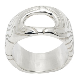 Octi Silver Globe Ring 232871M147010