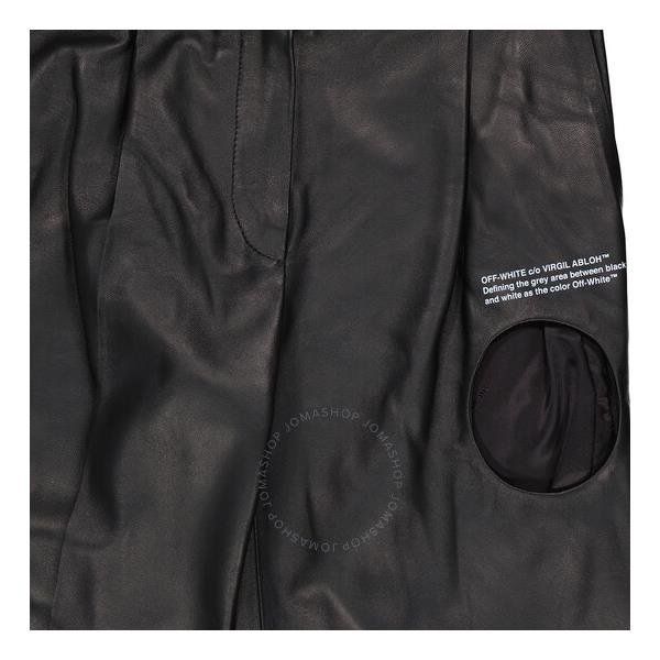  오프화이트 Off-White Meteor Straight-Leg Trousers in Black OWJB007S20LEA0011000