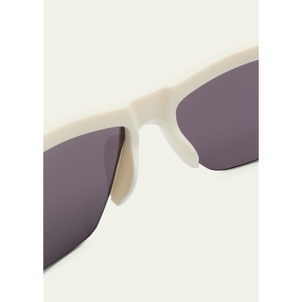  오프화이트 Off-White Mens Toledo Half-Rim Acetate Sunglasses 4519579