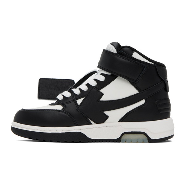  오프화이트 Off-White Black & White Out Of Office Sneakers 232607F127003