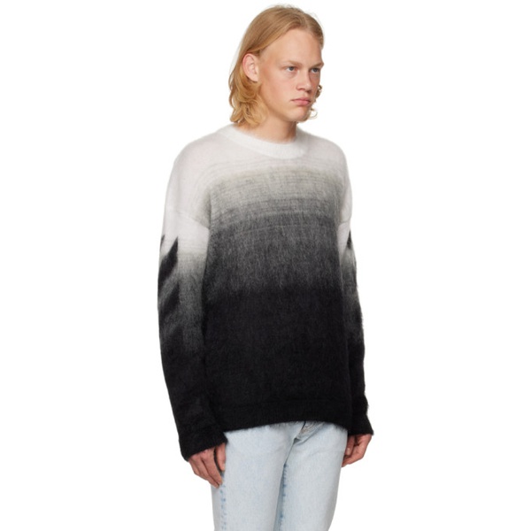  오프화이트 Off-White Black Striped Sweater 231607M201004