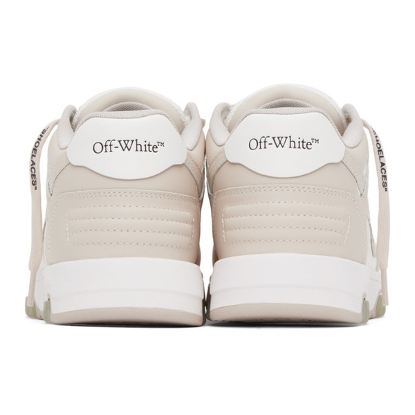  오프화이트 Off-White Beige & White Out Of Office Sneakers 241607M237042