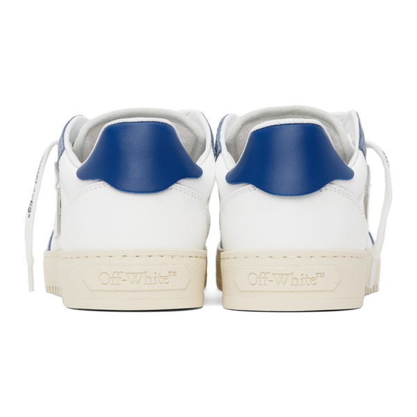  오프화이트 Off-White White & Navy 5.0 Sneakers 241607M237019