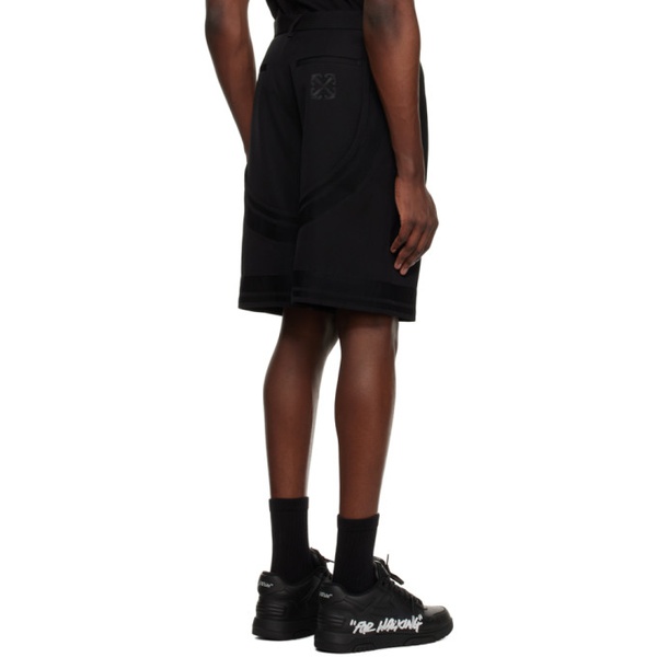  오프화이트 Off-White Black Formal Varsity Shorts 241607M193003
