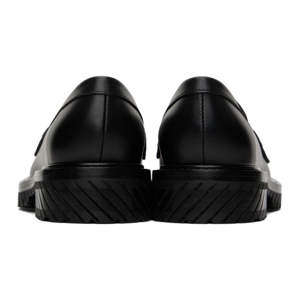  오프화이트 Off-White Black Military Loafers 241607F121000