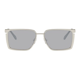오프화이트 Off-White Silver Yoder Sunglasses 241607M134028
