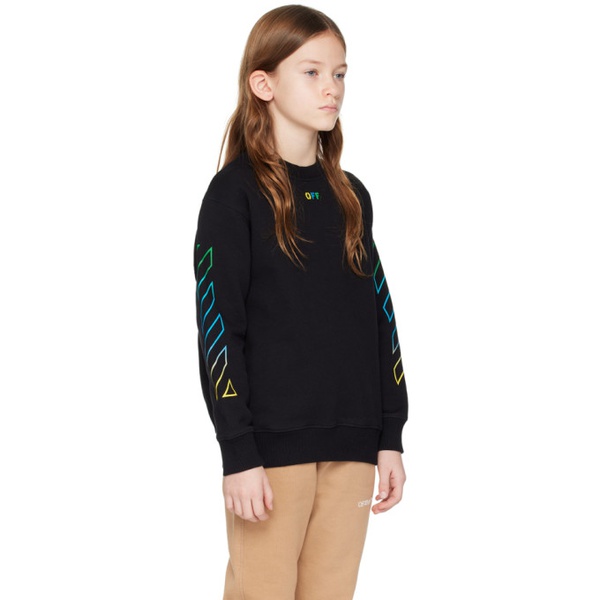  오프화이트 Off-White Kids Black Arrow Rainbow Sweatshirt 241607M720014