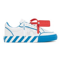 오프화이트 Off-White White & Blue Vulcanized Sneakers 231607M237048