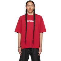 오프화이트 Off-White Red Printed T-Shirt 232607M213006