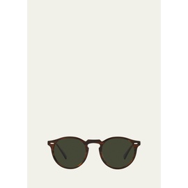 올리버 피플스 Oliver Peoples Mens Keyhole-Bridge Round Polarized Sunglasses 4428492