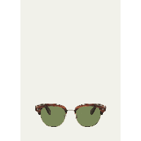 올리버 피플스 Oliver Peoples Mens Grant Half-Rim Sunglasses 4003461