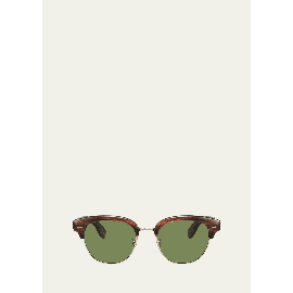 올리버 피플스 Oliver Peoples Mens Grant Half-Rim Sunglasses 4003461