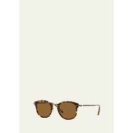 올리버 피플스 Oliver Peoples Mens Square Acetate Rimmed Sunglasses 4270519