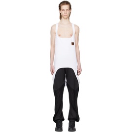 Olly Shinder White Upside Down Tank Top 241077M214003