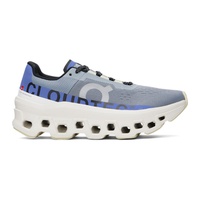 Gray & Purple Cloudmonster Sneakers 241585F128050