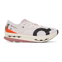 On White & Pink Cloudbloom Echo 3 Sneakers 241585M237051