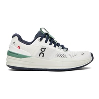 On White & Navy THE ROGER Pro Sneakers 242585F128003