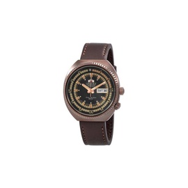 Orient MEN'S Neo Classic Sports Leather Black Dial Watch RA-AA0E06B19B