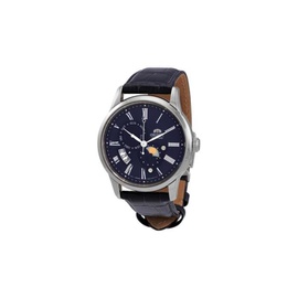 Orient MEN'S Sun and Moon Leather Blue Dial Watch RA-AK0011D10B