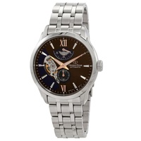 MEN'S Orient Star Stainless Steel Brown Blue (Cut-Out) Dial Watch RE-AV0B02Y00B