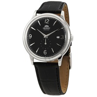 Orient MEN'S Leather Black Dial Watch RA-AP0005B10B