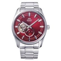 Orient MEN'S Contemporary Stainless Steel Red Dial Watch RA-AR0010R10B