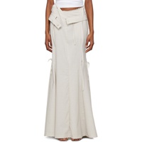 오토링거 Ottolinger 오프화이트 Off-White Mermaid Suit Pinstripe Maxi Skirt 241016F093010
