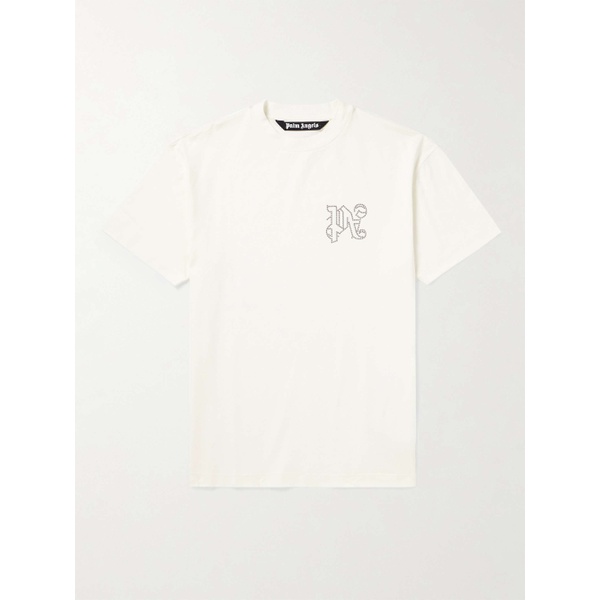  팜엔젤스 PALM ANGELS Studded Cotton-Jersey T-Shirt 1647597321225206