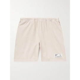 PASADENA LEISURE CLUB Straight-Leg Appliqued Cotton-Jersey Drawstring Shorts 1647597291938692