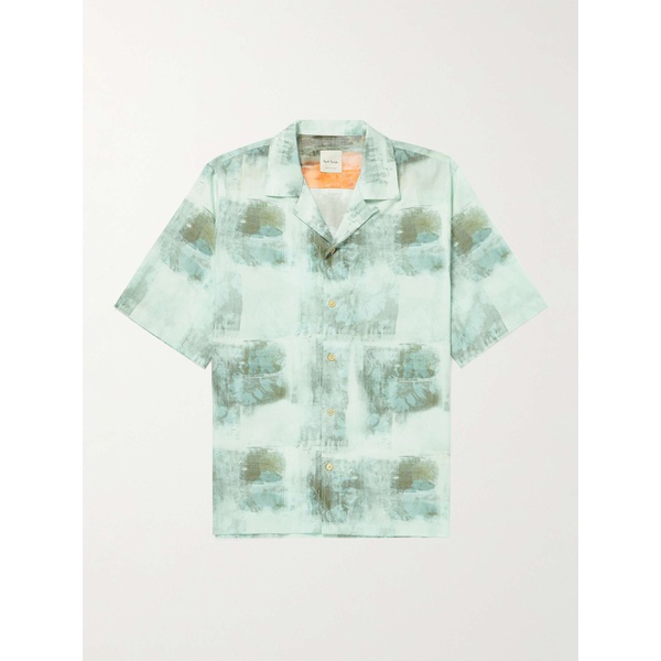  폴스미스 PAUL SMITH Convertible-Collar Printed Lyocell Shirt 1647597307354278