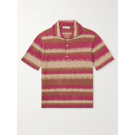 PIACENZA 1733 Striped Linen and Cotton-Blend Polo Shirt 1647597308192957